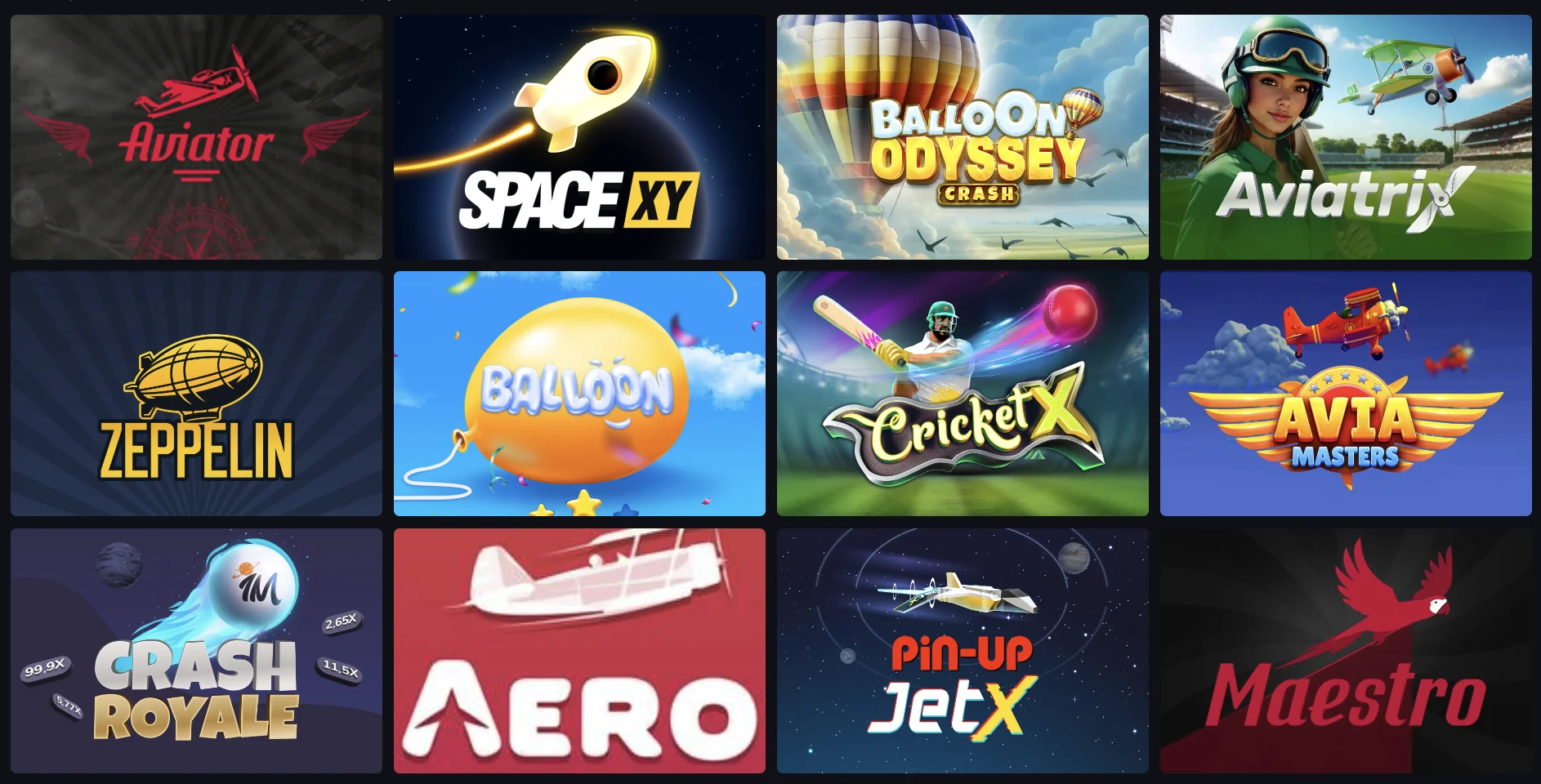 games at Casino Pin-Up