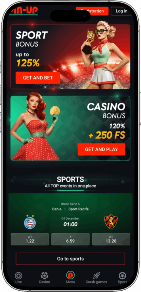 Pin Up Casino for iOS users